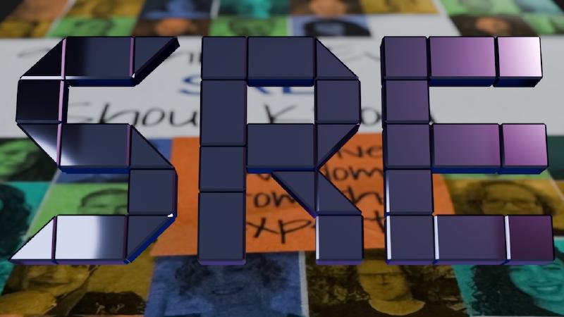 Site Reliability Engineering floating over the cover of the book &ldquo;97 Things Every SRE Should Know&rdquo;